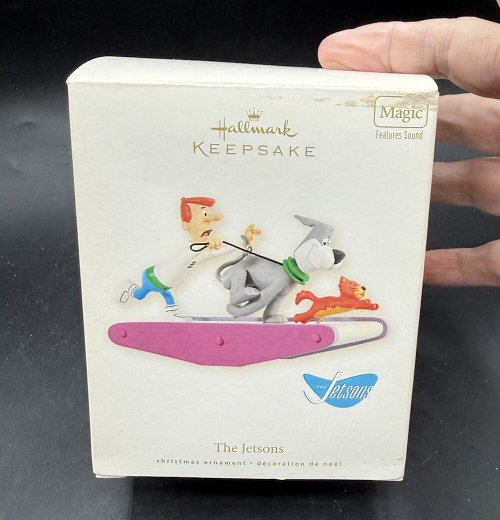 New Hallmark Ornament The Jetsons Magic Sound George Treadmill -7D